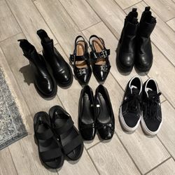 Six Pairs Of Good Conditions Shoes For Standard Size 7.5