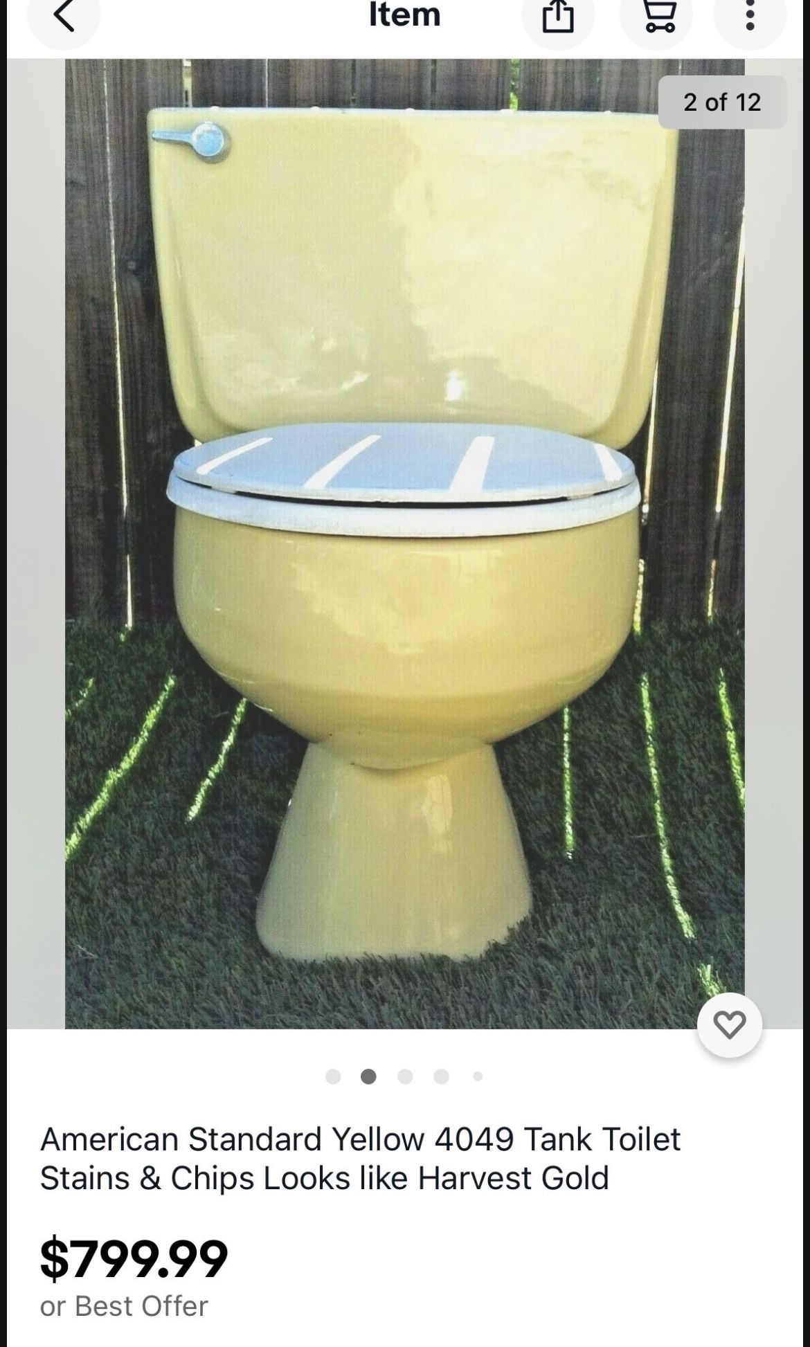 2 Yellow And Blue Vintage Retro Toilets for Sale in Las Vegas, NV OfferUp