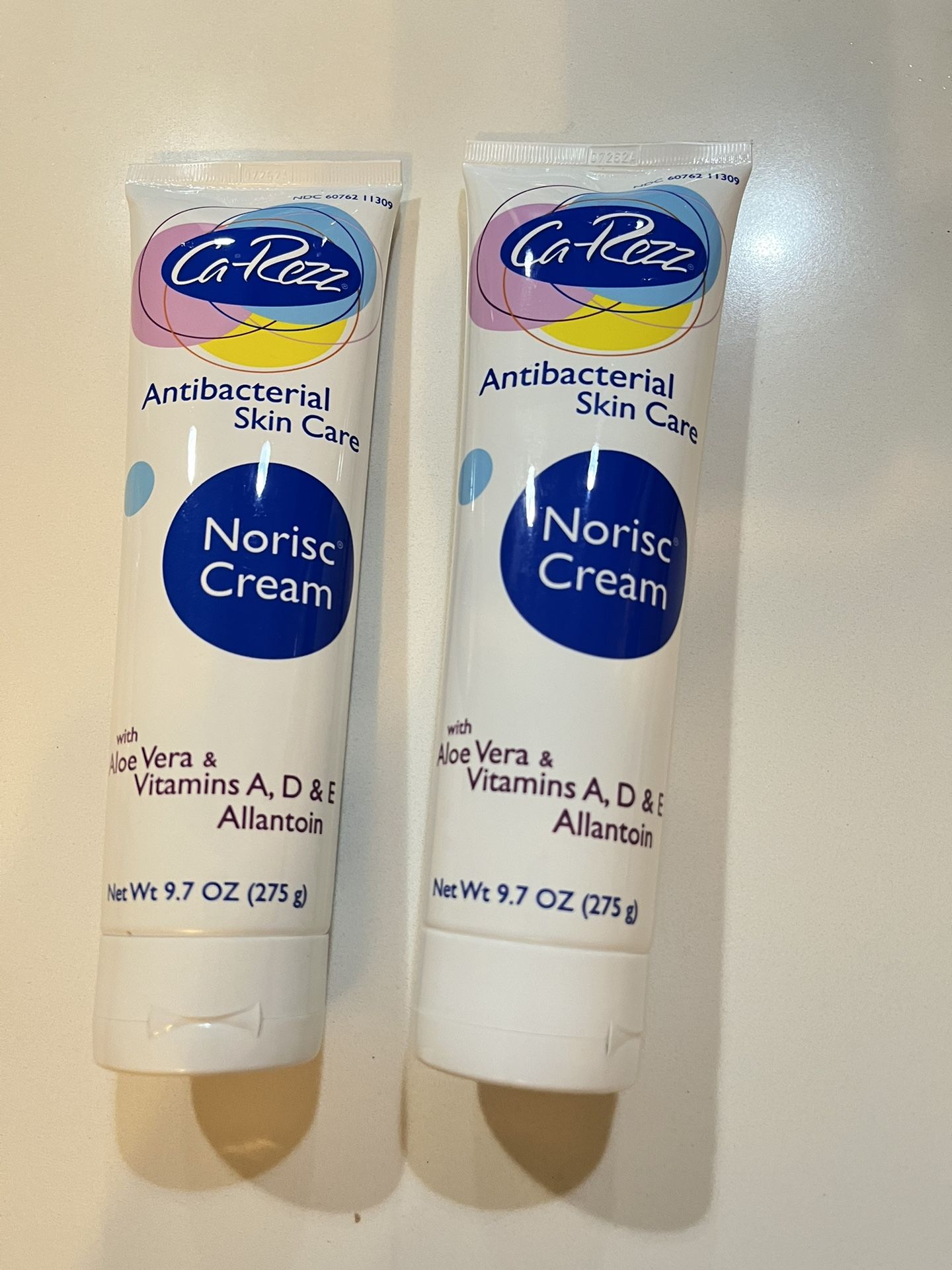 Ca-Rezz Antibacterial Skin Care Norisc Cream-9.7 oz lot pack of 2.    New - Sealed