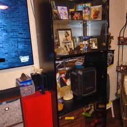 2 Black End Wall Units