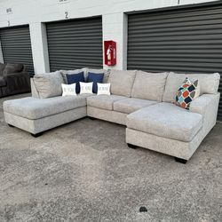 Double Chaise Sectional Sofa 