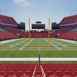 Bucs Vs Falcons section 123 row K + patio access (unlimited food/drink)