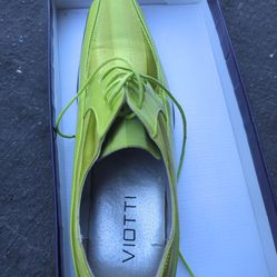 Viotti green mens dress shoes