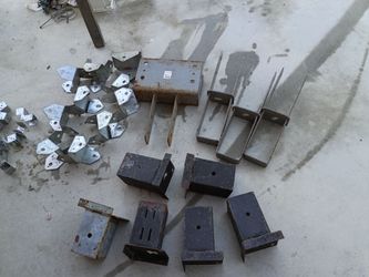 Patio hardware, Simpson tie, metal 4" post ,3 base 4" and more