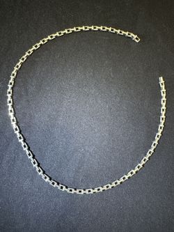 Authentic Tiffany & Co. Sterling Silver T-Link Chain Necklace – Classic Unisex Design