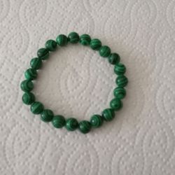 Green Melechite Bead Bracelet