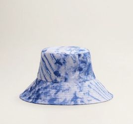Mango Cotton Bucket Hat Tie-Due One Size New Unisex