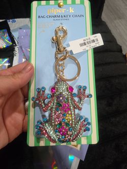 Frog key charm or bag charm
