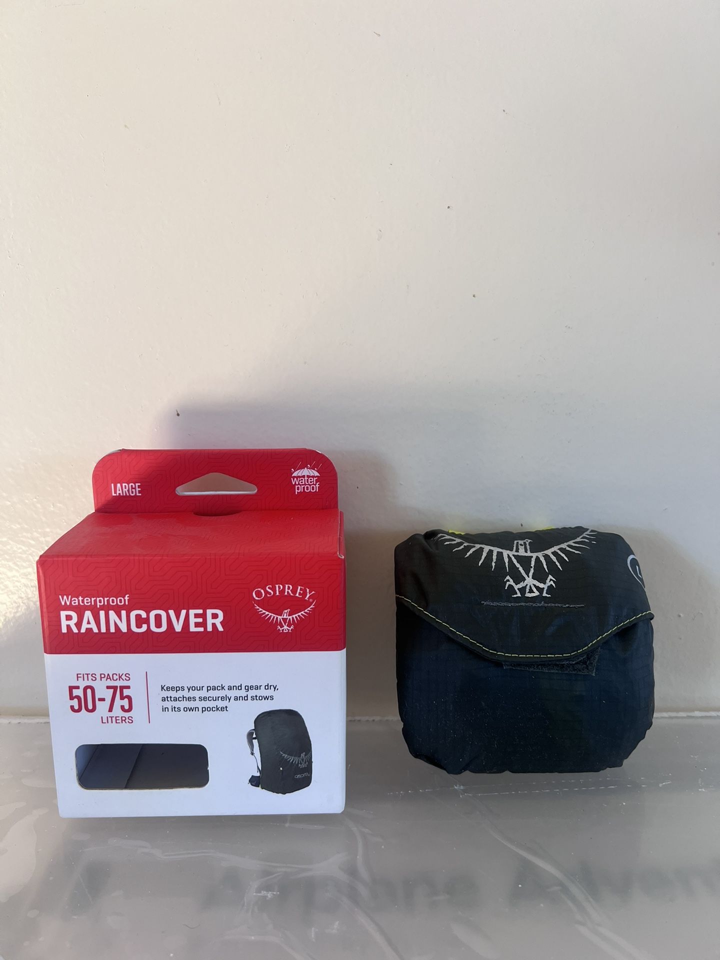 Osprey Waterproof Rain Cover (Dark Green/Gray) - For 50 To 75 Liter Bag