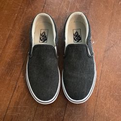 Grey Slide On Vans (Size 8 Men)