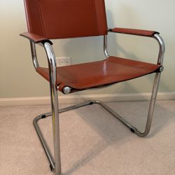 Real Leather Side Chair 