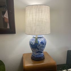 Blue & White Ming Porcelain Lamp