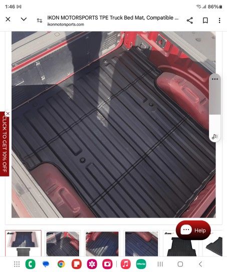 Bed Mat 2015-2023 Ford F150 CrewCab Truck