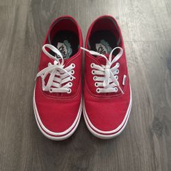 Red Authentic Vans