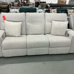 Fabric Power Reclining Set 
