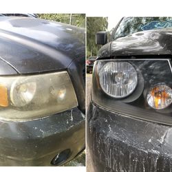 Headlight restoration $40