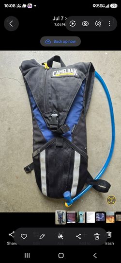 CAMELBAK Rogue Hydration Backpack 2.0 Liter 70 oz Reservoir Black Gray Blue