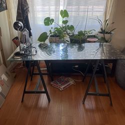 Three Piece Glass Table