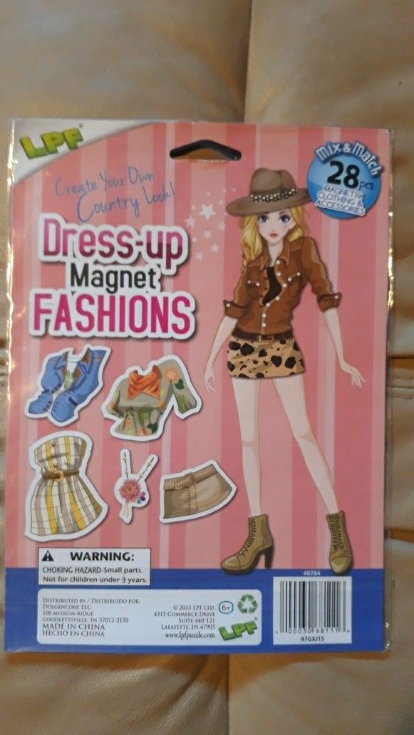 LPF Dress Up Magnet Fashions Doll Country Girl