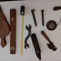 9 Antique/ Vintage Tools Collectible or Rustic Decor $30
