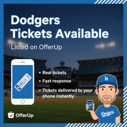 Dodgers Tickets Available on OfferUp