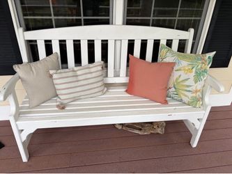 Wood bench