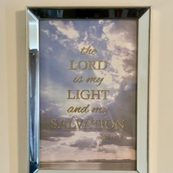 Mirrored Framed Inspirational Wall Frame 