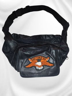 Daytona 94 HARLEY DAVIDSON VINTAGE FANNY PACK REAL LEATHER