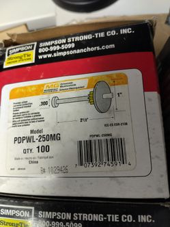 Simpson 2 1/2 nails 800pc
