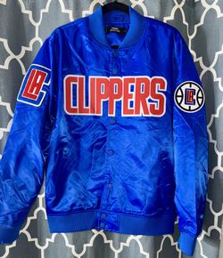 LA Clippers Satin Full Snap Jacket