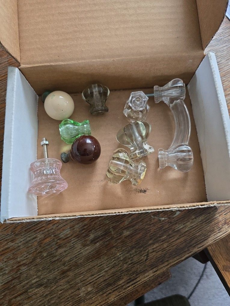 Antique Glass Drawer Knobs