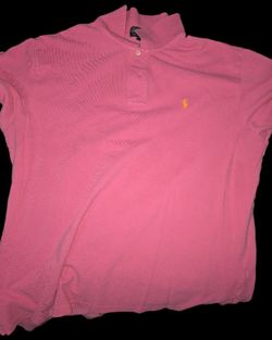Ralph Lauren Polo Shirt Size XXL (Pink/ With Orange Horse)