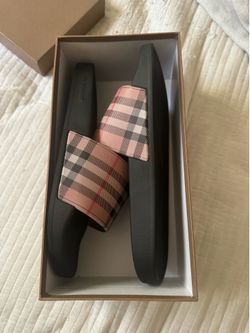 Burberry Check Slides Sandals Men’s Size 11