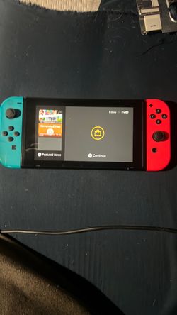 Nintendo Switch with Neon Joy-Cons