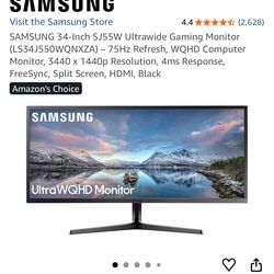 Samsung 34-inch SJ55W Ultrawide Gaming Monitor