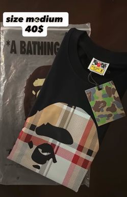 A bathing Ape T shirt Burberry