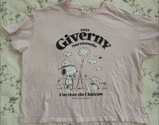 Snoopy Giverny Normandie 1995 Women’s T Shirt XL