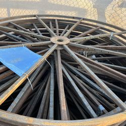Yard Art Metal Wheels