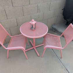Metal Table And Chairs