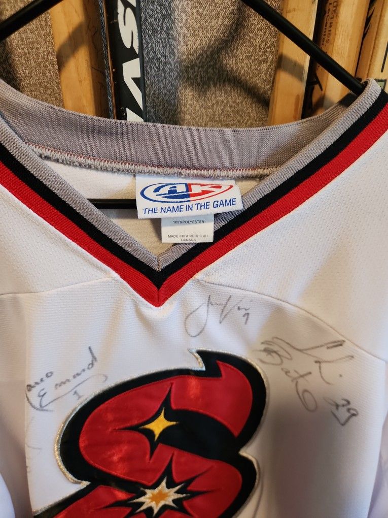 Arizona Sundogs Hockey Jersey Signed By 4 Players