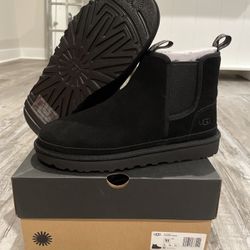 UGG NEUMEL CHELSEA BLACK Men's Suede Boots 