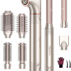 Deluxe 8-in-1 Air Styler Pro 2025 by Rylena, Hair Dryer Brush for Fast