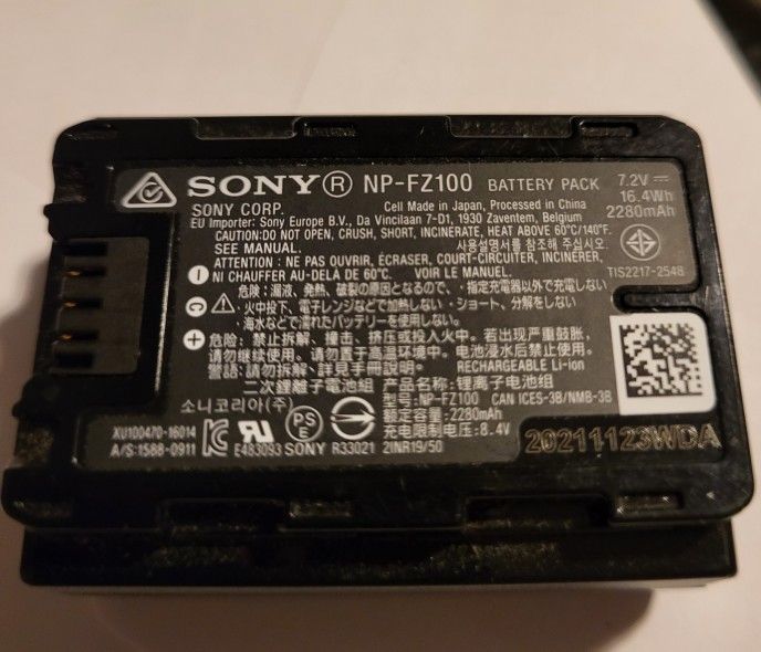 Sony NP-FZ100 Battery Pack