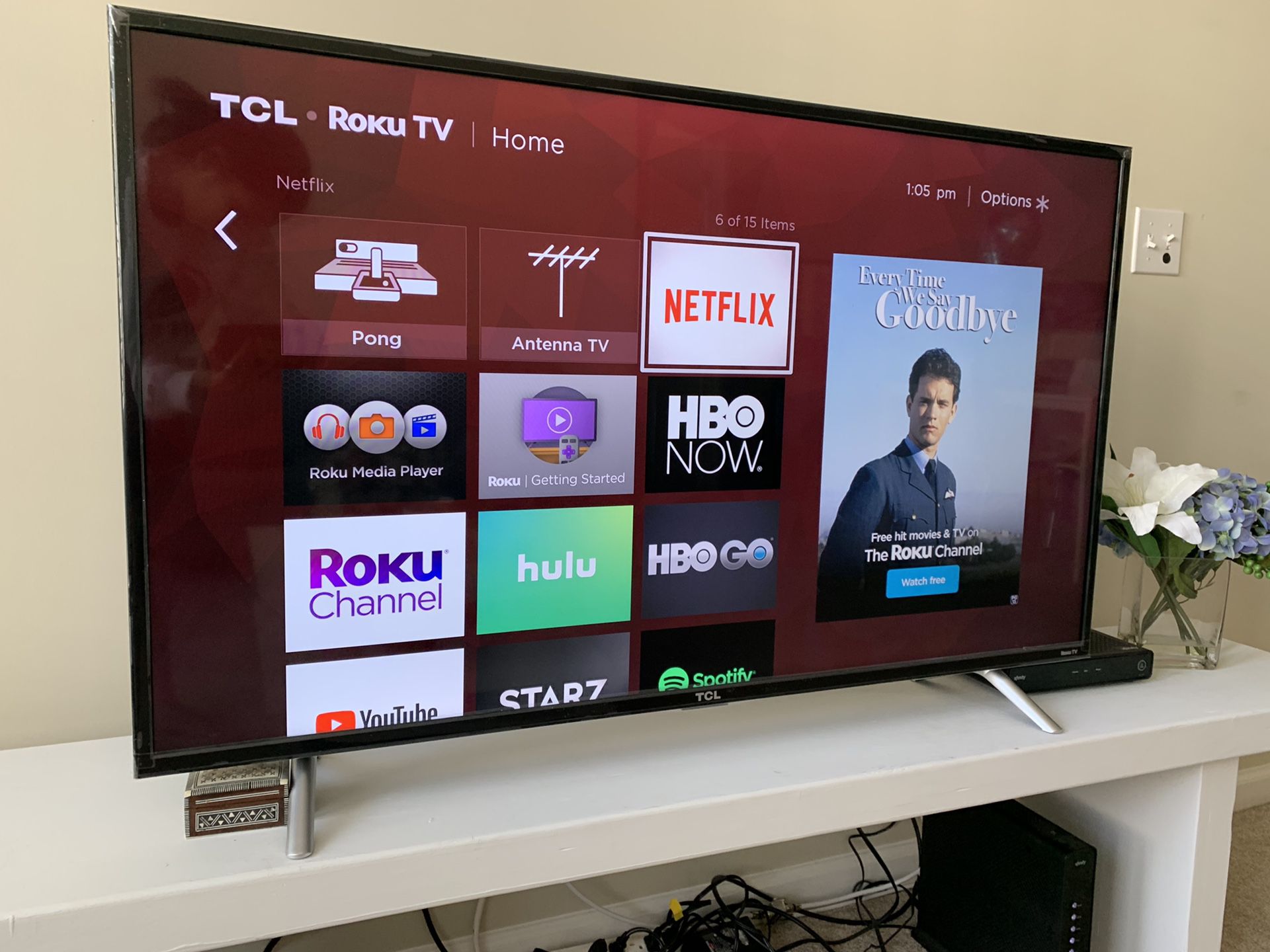 TCL 50 inch 4K Smart LED Roku TV