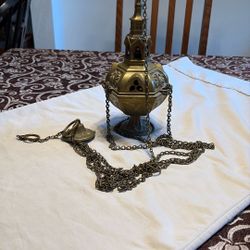 Antique Brass Incense Burner - From St. Joesph’s Church In Mandan, North Dakota