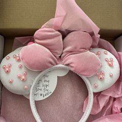Minnie Mouse Ears With Pink Bow Brand New