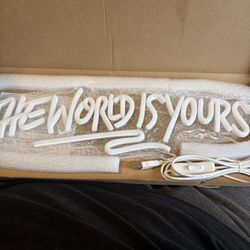 Scarface the world is yours neon sign for sale