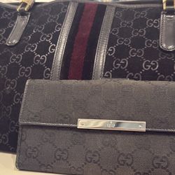 Gucci Suede Tote With Or Without Wallet