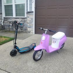 (2) Razor Electric Scooter
