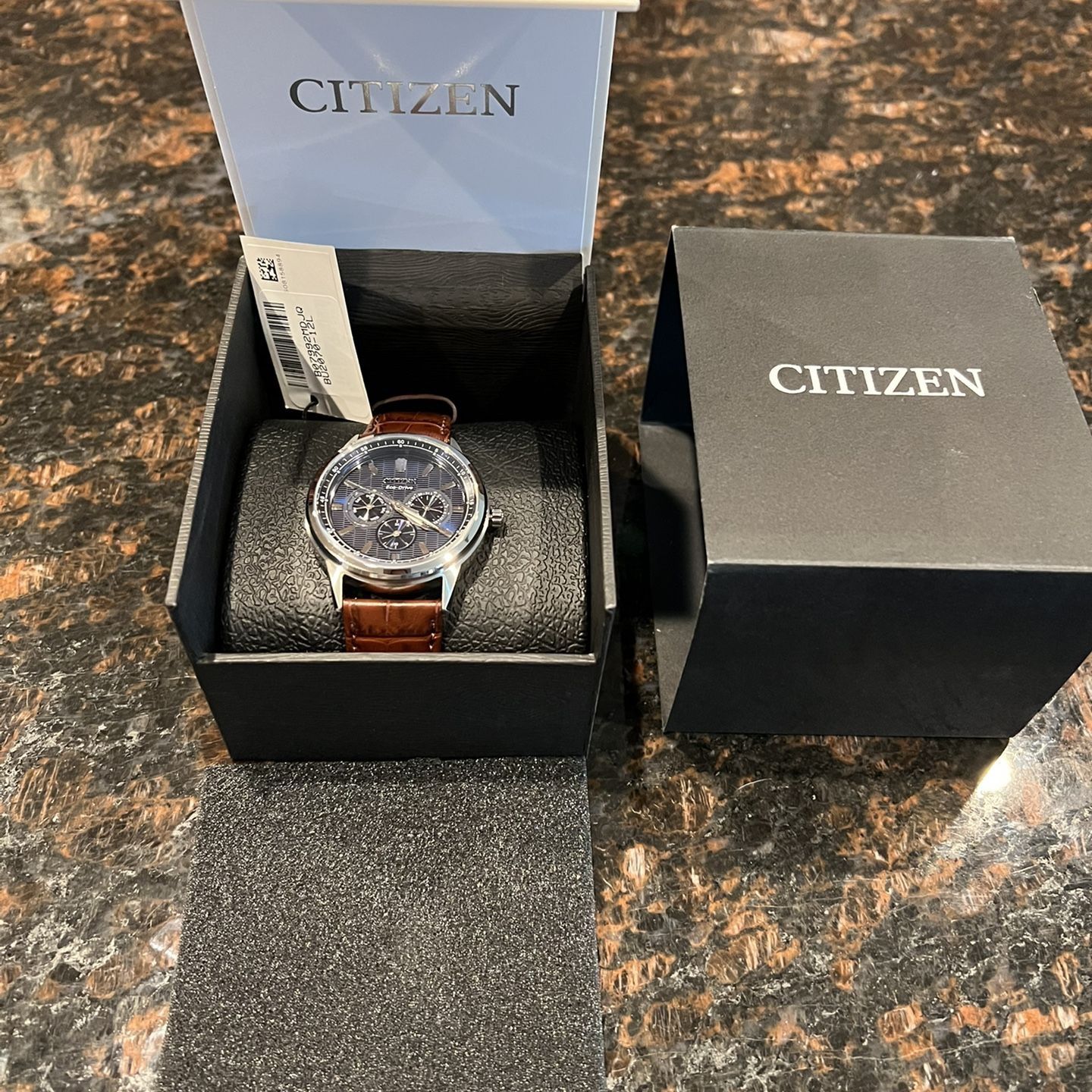 Citizen Eco-Drive Corso Quartz Men's Leather Watch - BU2070-12L